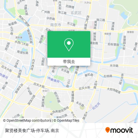 聚贤楼美食广场-停车场地图