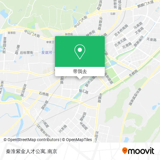 秦淮紫金人才公寓地图