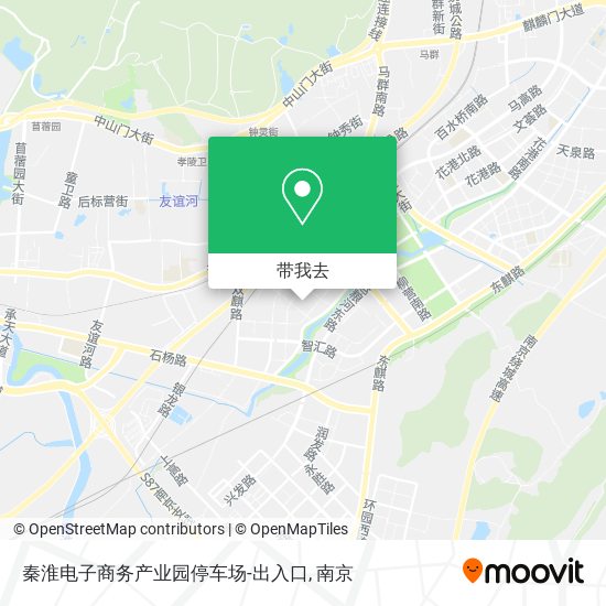 秦淮电子商务产业园停车场-出入口地图