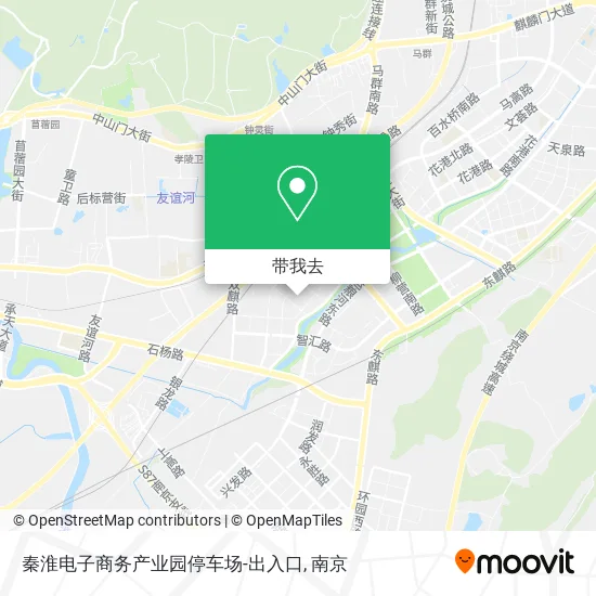 秦淮电子商务产业园停车场-出入口地图