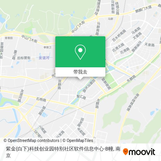 紫金(白下)科技创业园特别社区软件信息中心-B幢地图