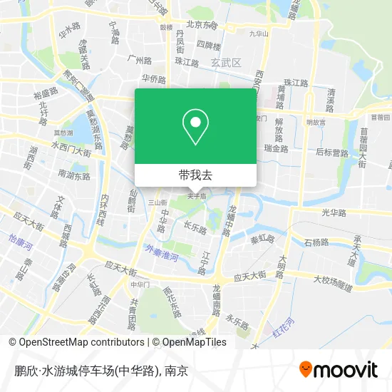 鹏欣·水游城停车场(中华路)地图