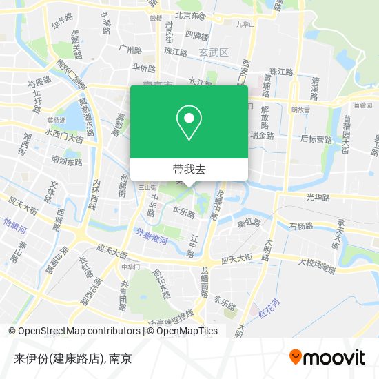 来伊份(建康路店)地图