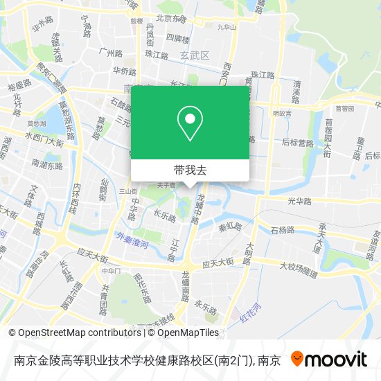 南京金陵高等职业技术学校健康路校区(南2门)地图
