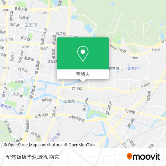 华然饭店华然烟酒地图