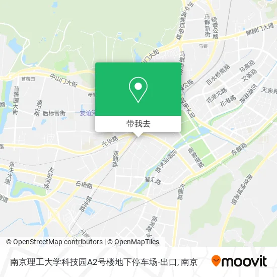 南京理工大学科技园A2号楼地下停车场-出口地图