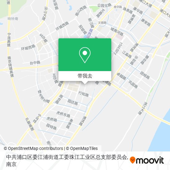 中共浦口区委江浦街道工委珠江工业区总支部委员会地图