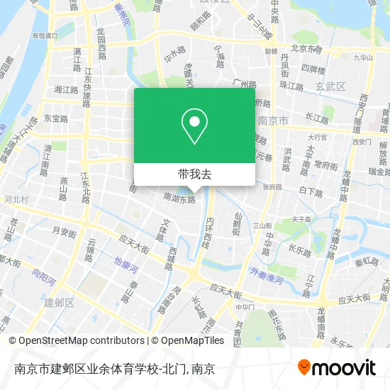南京市建邺区业余体育学校-北门地图