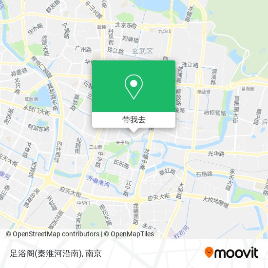 足浴阁(秦淮河沿南)地图