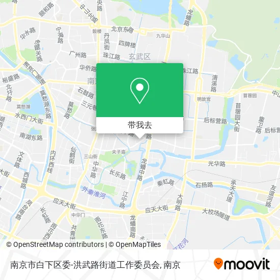 南京市白下区委-洪武路街道工作委员会地图