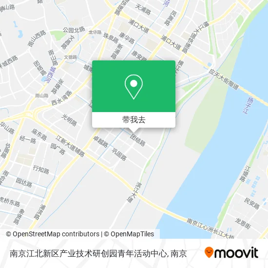 南京江北新区产业技术研创园青年活动中心地图