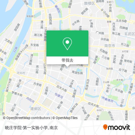 晓庄学院-第一实验小学地图
