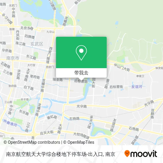 南京航空航天大学综合楼地下停车场-出入口地图