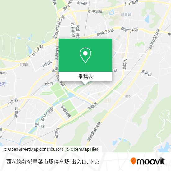 西花岗好邻里菜市场停车场-出入口地图