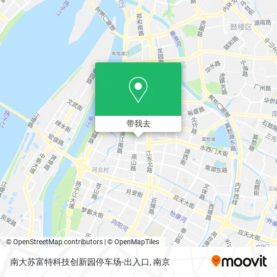 南大苏富特科技创新园停车场-出入口地图