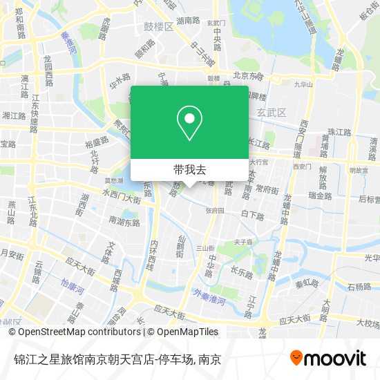 锦江之星旅馆南京朝天宫店-停车场地图