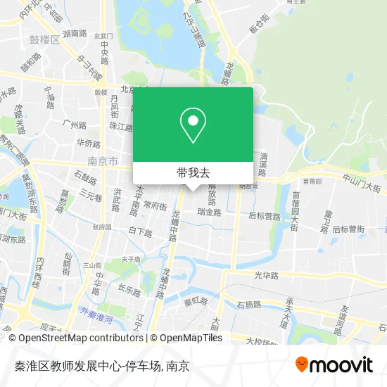 秦淮区教师发展中心-停车场地图