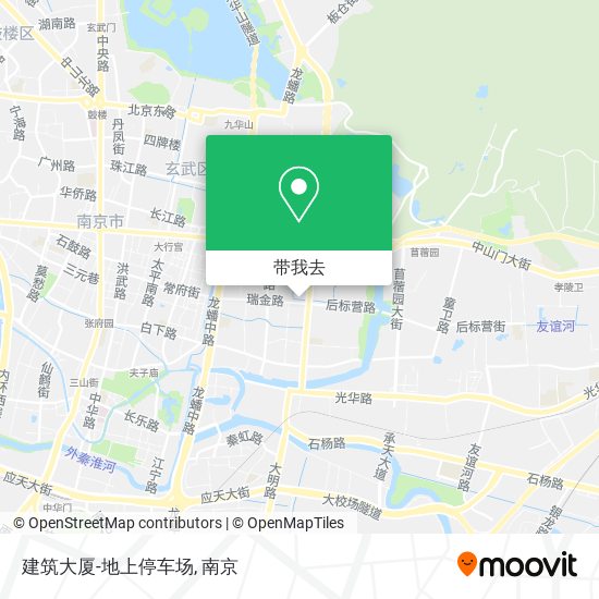 建筑大厦-地上停车场地图