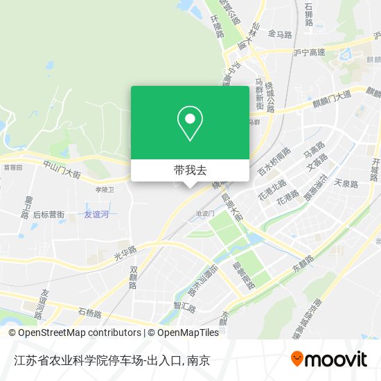 江苏省农业科学院停车场-出入口地图