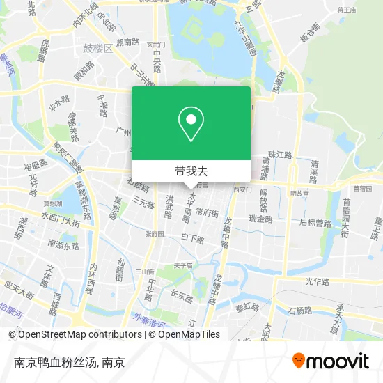 南京鸭血粉丝汤地图