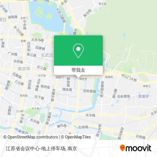 江苏省会议中心-地上停车场地图