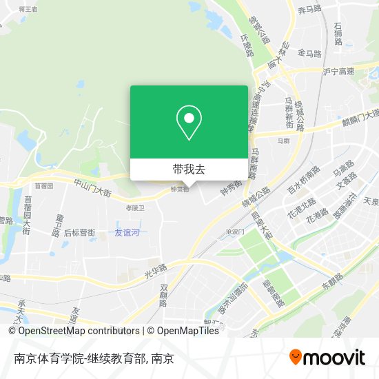 南京体育学院-继续教育部地图