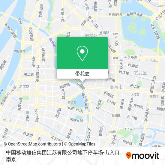 中国移动通信集团江苏有限公司地下停车场-出入口地图