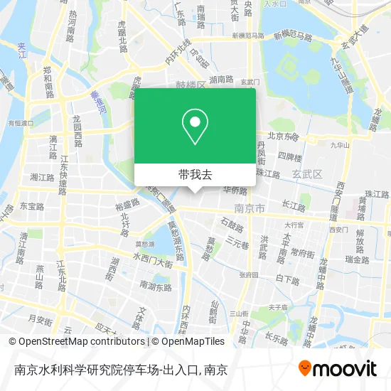 南京水利科学研究院停车场-出入口地图