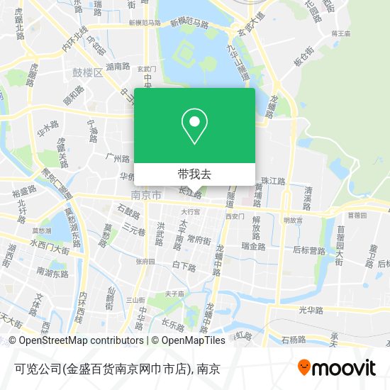 可览公司(金盛百货南京网巾市店)地图