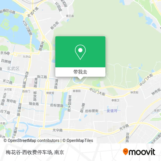 梅花谷-西收费停车场地图