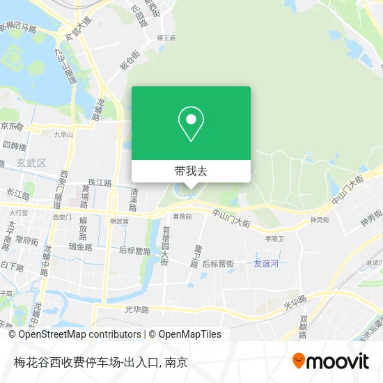 梅花谷西收费停车场-出入口地图