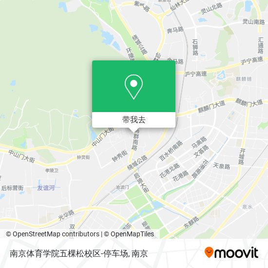 南京体育学院五棵松校区-停车场地图