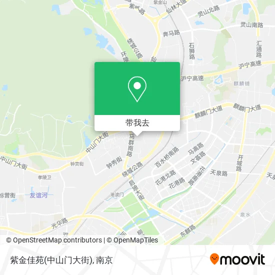 紫金佳苑(中山门大街)地图