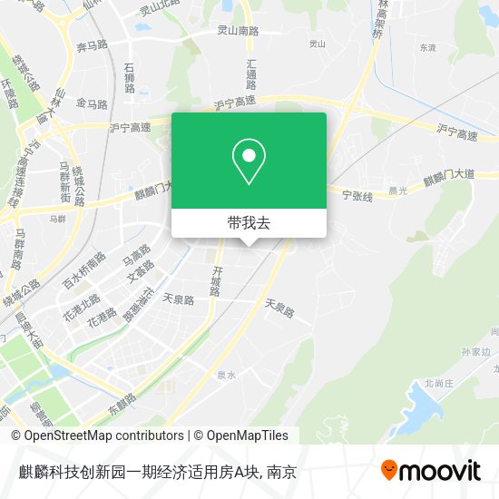 麒麟科技创新园一期经济适用房A块地图