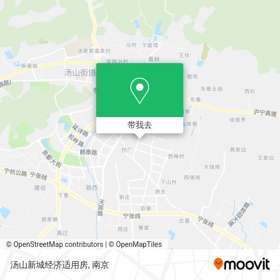 汤山新城经济适用房地图