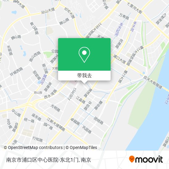 南京市浦口区中心医院-东北1门地图