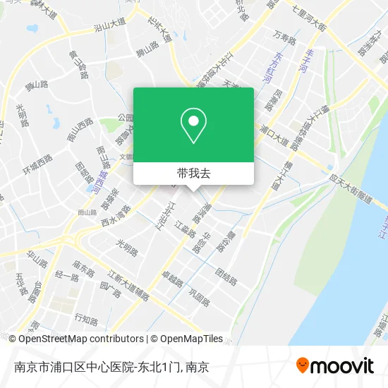 南京市浦口区中心医院-东北1门地图