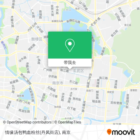情缘汤包鸭血粉丝(丹凤街店)地图