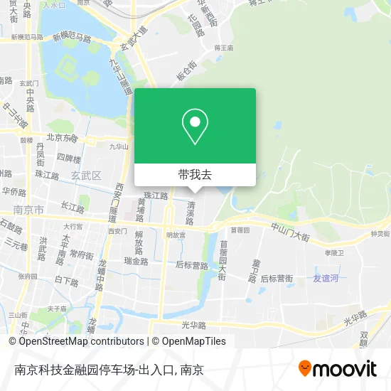 南京科技金融园停车场-出入口地图