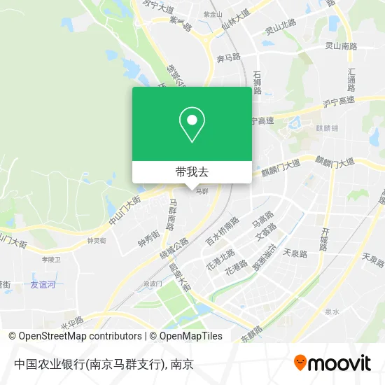 中国农业银行(南京马群支行)地图