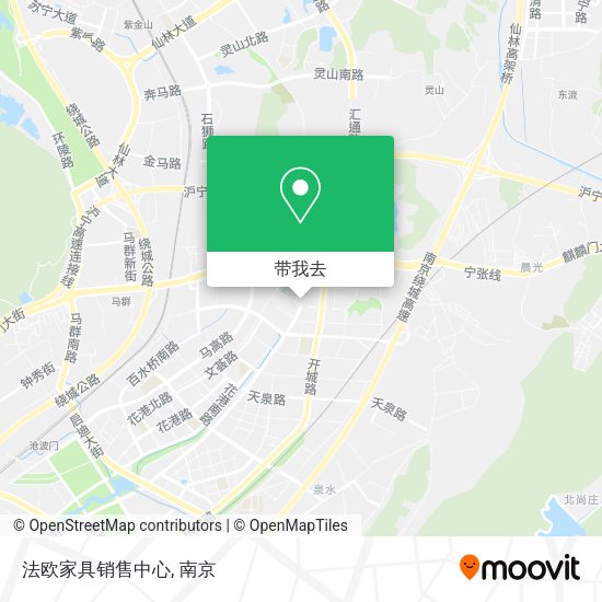 法欧家具销售中心地图