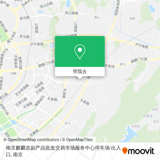 南京麒麟农副产品批发交易市场服务中心停车场-出入口地图