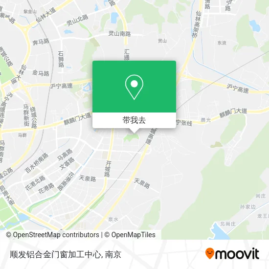 顺发铝合金门窗加工中心地图