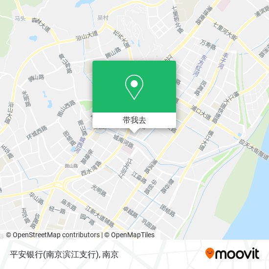 平安银行(南京滨江支行)地图