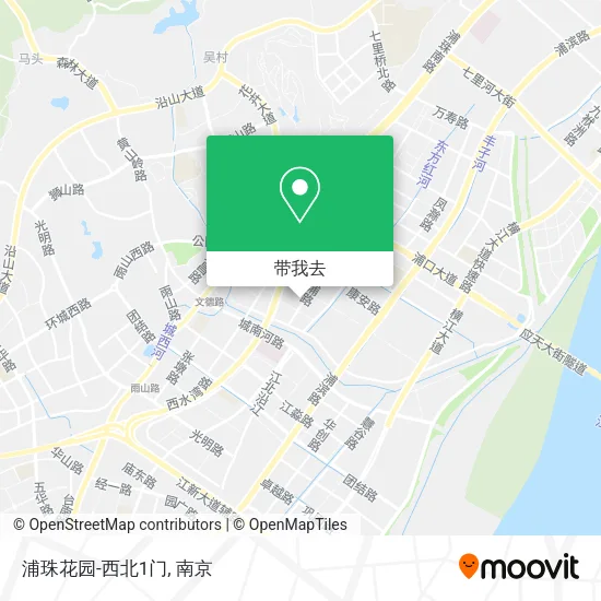 浦珠花园-西北1门地图