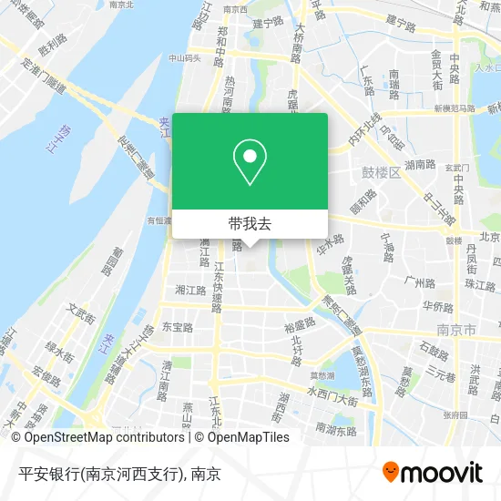 平安银行(南京河西支行)地图