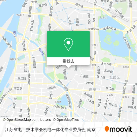 江苏省电工技术学会机电一体化专业委员会地图