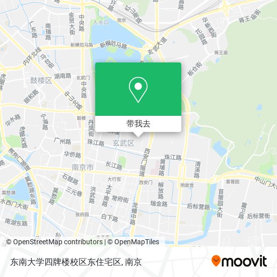 东南大学四牌楼校区东住宅区地图