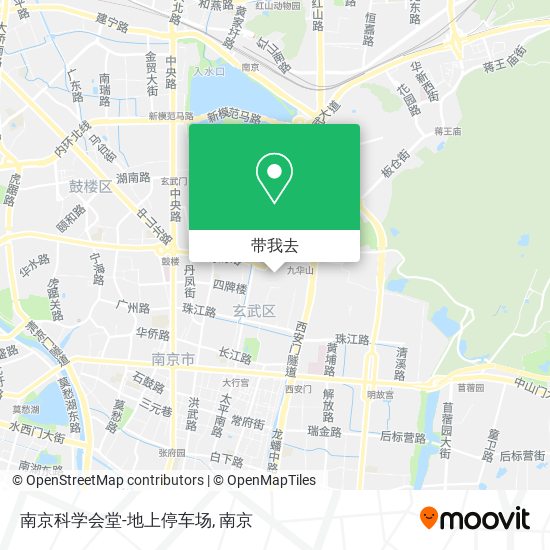 南京科学会堂-地上停车场地图