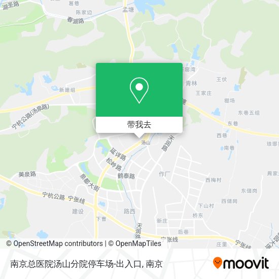 南京总医院汤山分院停车场-出入口地图